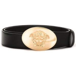 Versace Medusa Buckle Plate Belt 85/34 NWT